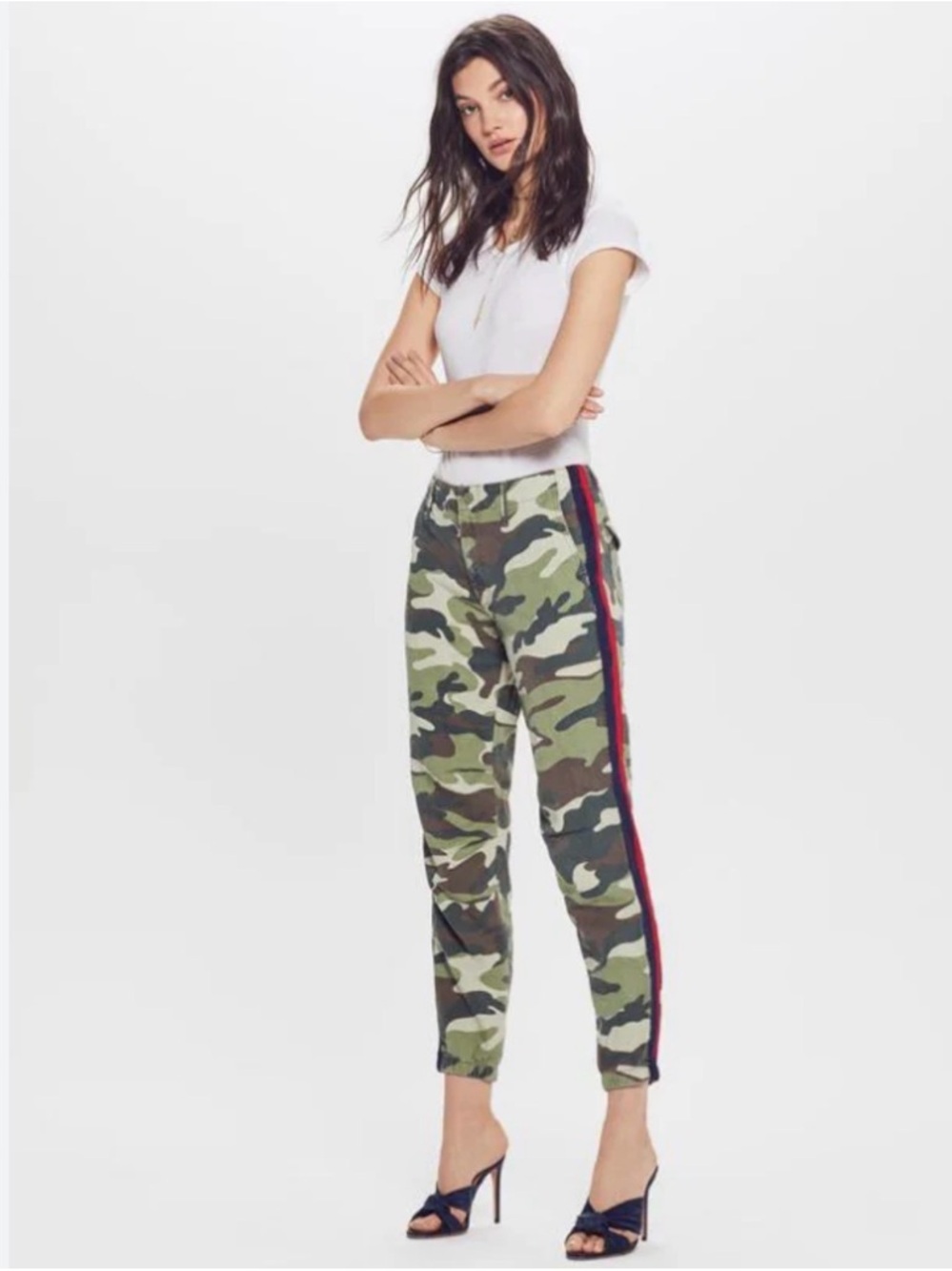 MOTHER Camo No Zip Misfit Jogger Pant Size 25 - Picture 3 of 12